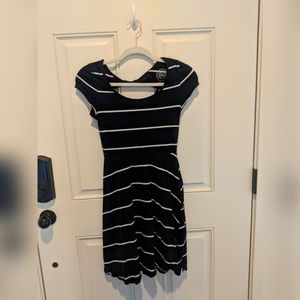 SO Striped Skater Dress